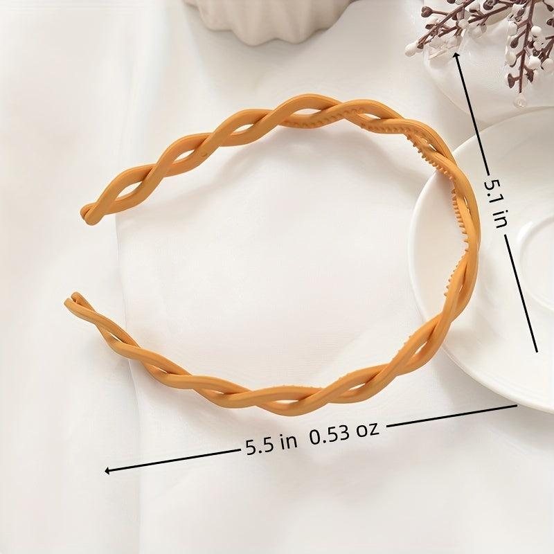 Wavey Hair Hoop Non Slip Headband Hair Accessories for Women Girls