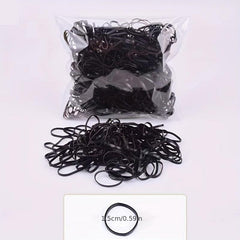 500pcs Transparent Elastic Rubber Band Ponytail Holder Hair Styling Tool