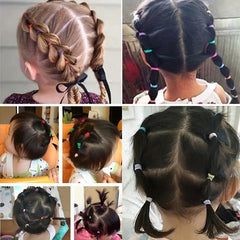 500pcs Transparent Elastic Rubber Band Ponytail Holder Hair Styling Tool