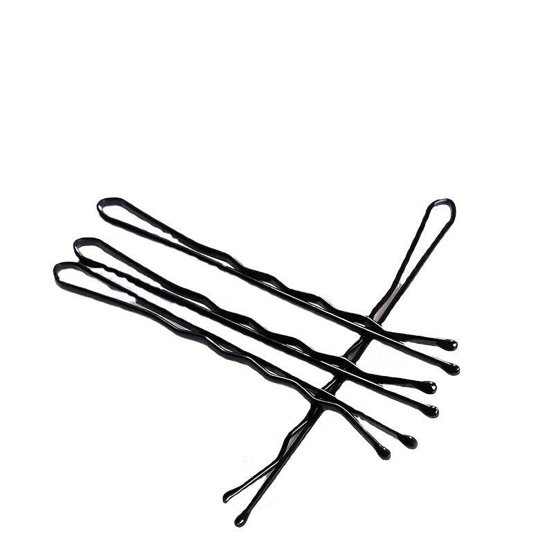 100pcs Metal Bobby Pin Solid Side Clip Hair Accessories