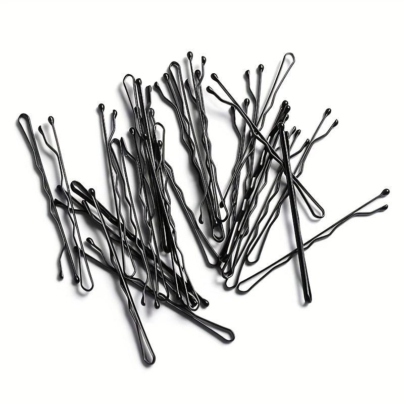 100pcs Metal Bobby Pin Solid Side Clip Hair Accessories