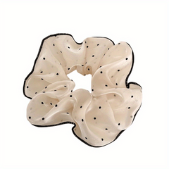 Dotted Pattern Hair Tie Elastic Scrunchie Ponytail Rope