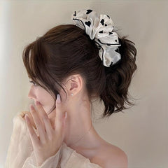 Dotted Pattern Hair Tie Elastic Scrunchie Ponytail Rope