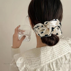 Dotted Pattern Hair Tie Elastic Scrunchie Ponytail Rope