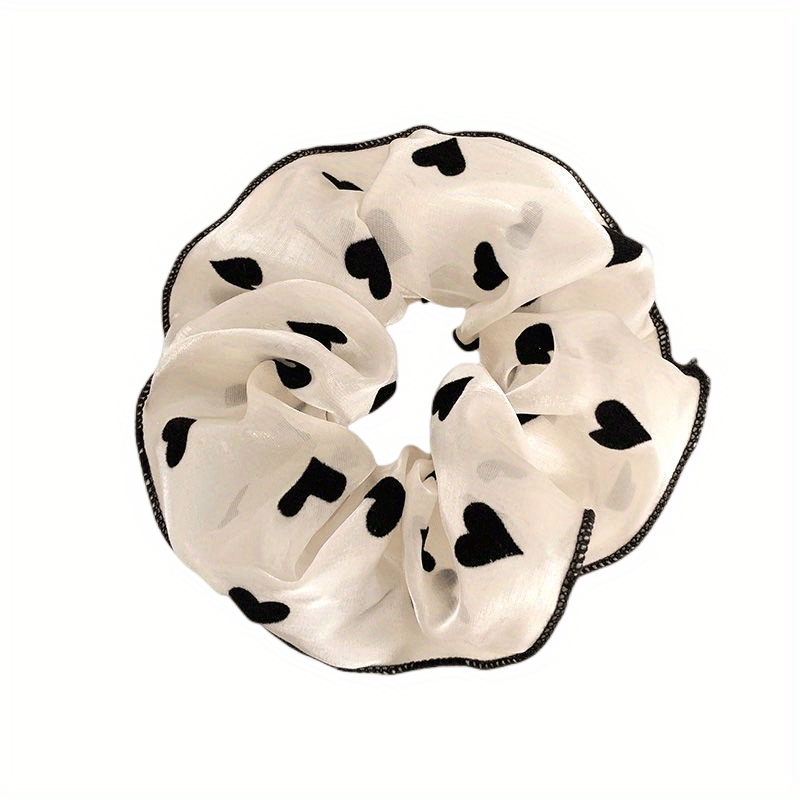 Dotted Pattern Hair Tie Elastic Scrunchie Ponytail Rope