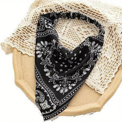 Paisley Printing Hair Scarf Vintage Bandanas Hairband