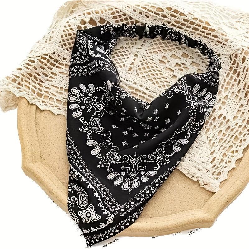 Paisley Printing Hair Scarf Vintage Bandanas Hairband