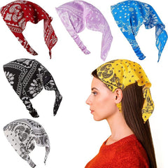 Paisley Printing Hair Scarf Vintage Bandanas Hairband