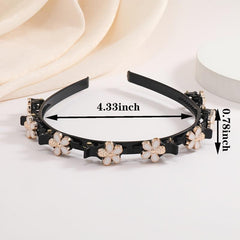 Golden Crystal Snowflake Hair Band