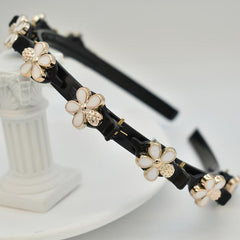 Golden Crystal Snowflake Hair Band