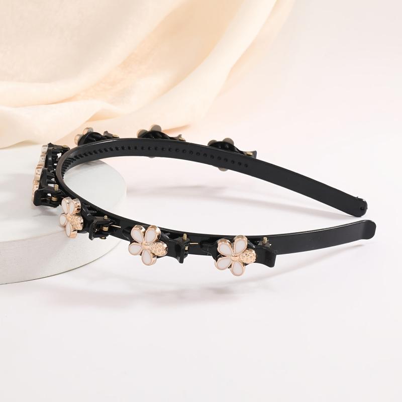 Golden Crystal Snowflake Hair Band