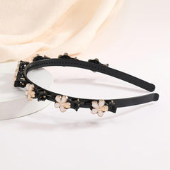 Golden Crystal Snowflake Hair Band