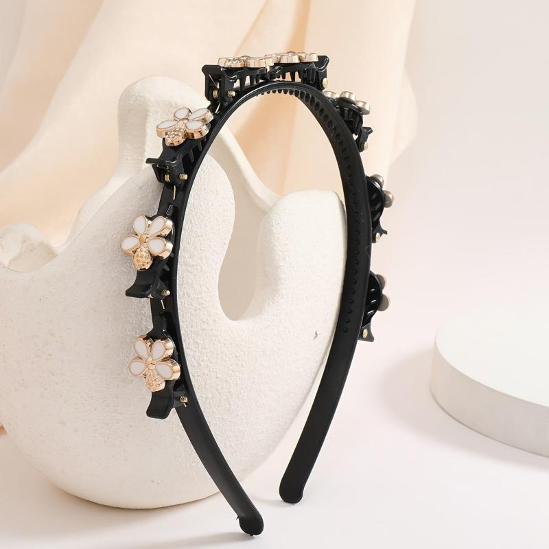 Golden Crystal Snowflake Hair Band
