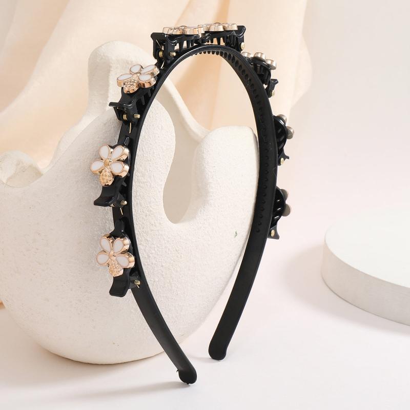 Golden Crystal Snowflake Hair Band