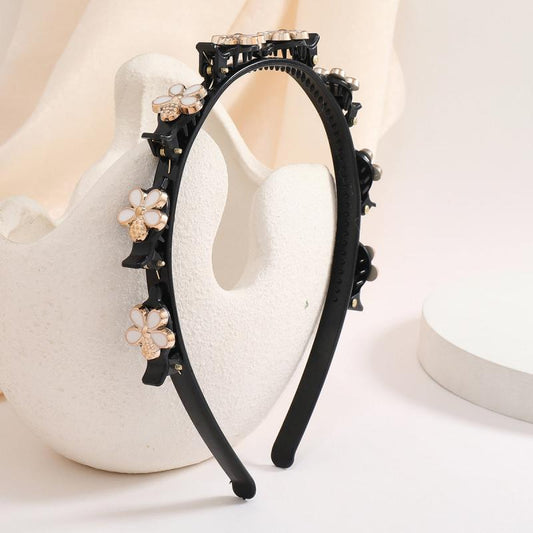 Golden Crystal Snowflake Hair Band