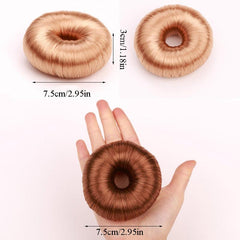 Synthetic Wig Donut Roller Hair Bun Holder Hair Styling For Bun