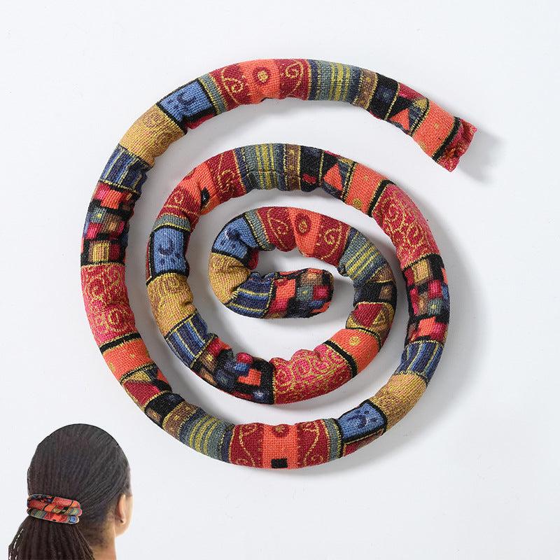 Colorful Spiral Lock Hair Tie Dreadlock Accessory