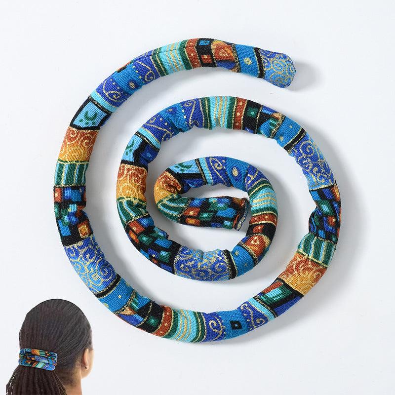 Colorful Spiral Lock Hair Tie Dreadlock Accessory