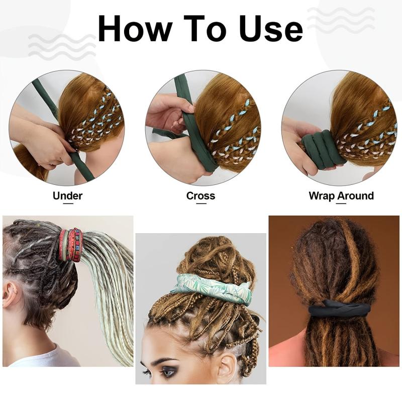 Colorful Spiral Lock Hair Tie Dreadlock Accessory