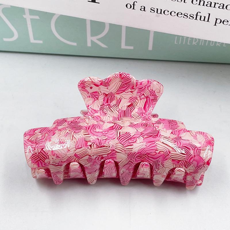 Colorful Retro Pattern Acrylic Hair Clips