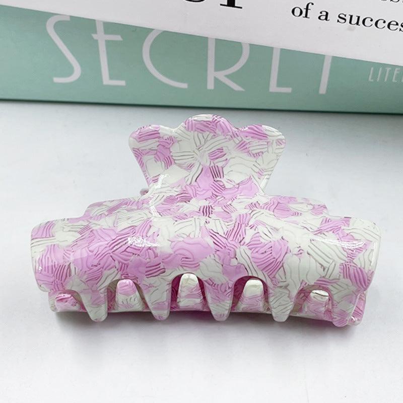 Colorful Retro Pattern Acrylic Hair Clips
