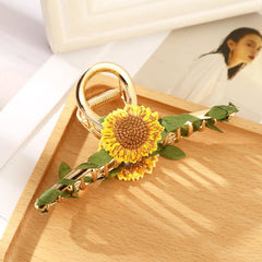 Boho Sunflower Hair Claw Clips for Women Girls
