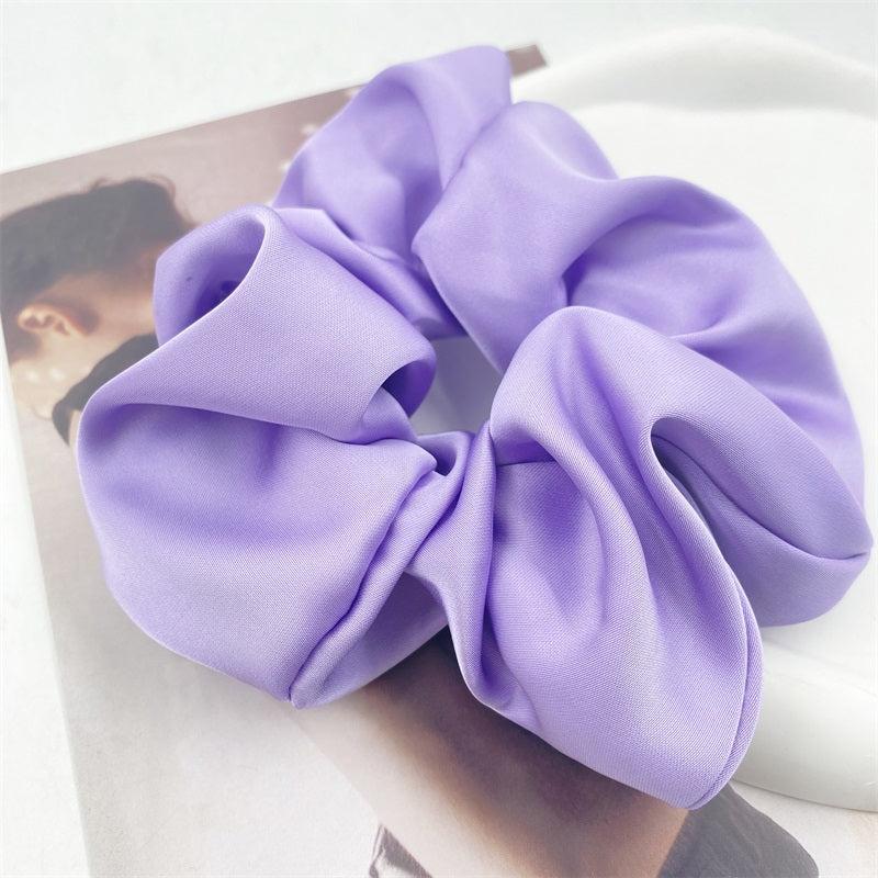Soft Satin Hair Scrunchies Ponytails Holder Elastic Hair Bands Hair Accessories