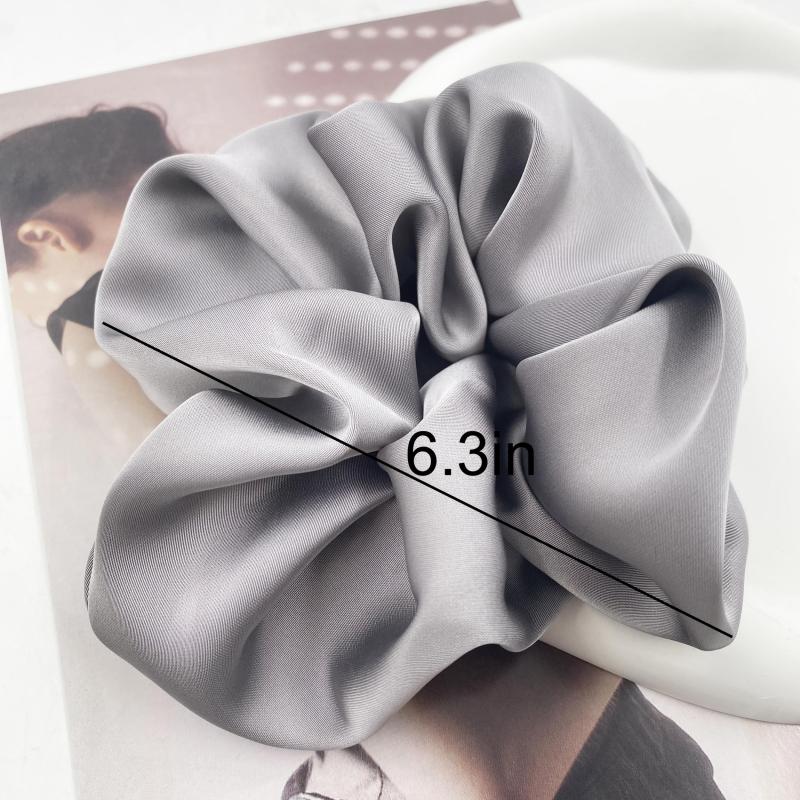 Soft Satin Hair Scrunchies Ponytails Holder Elastic Hair Bands Hair Accessories