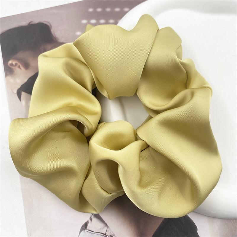 Soft Satin Hair Scrunchies Ponytails Holder Elastic Hair Bands Hair Accessories