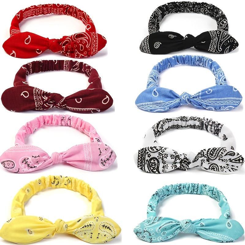 Boho Turban Headband for Women Non Slip Workout Sweatband
