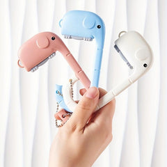 3pcs Elephant Shaped Desk Purse Hooks for Handbags Backpacks