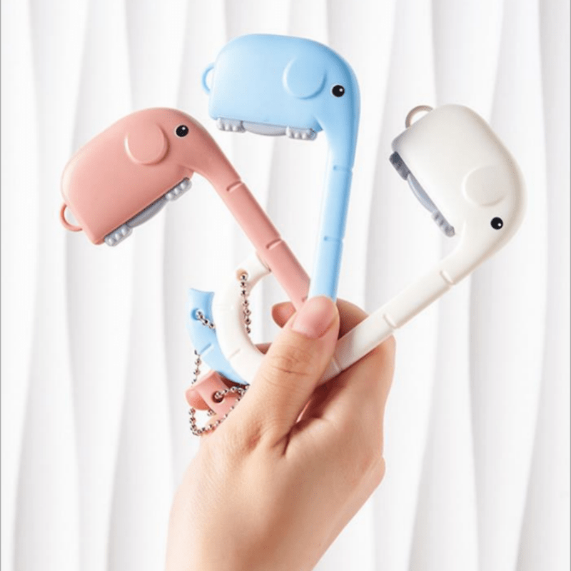3pcs Elephant Shaped Desk Purse Hooks for Handbags Backpacks