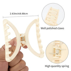 4pcs Neutral Claw Hair Clips Matte Hair Claw Clips For Thin Hair