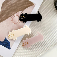 Cat Pattern Hair Clip French Barrette Hair Accessory