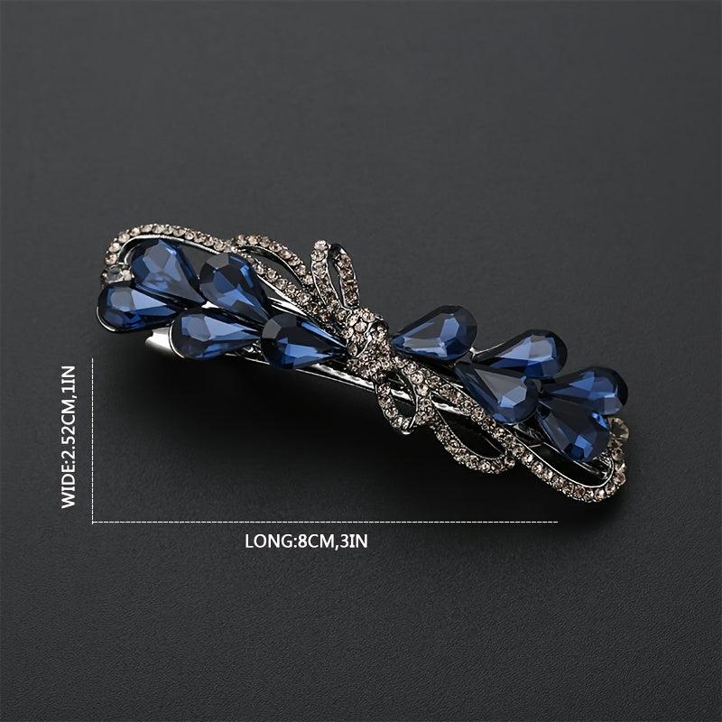 Colorful Crystal Hair Clip Retro Barrette Hairpin Hair Accessories