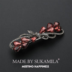Colorful Crystal Hair Clip Retro Barrette Hairpin Hair Accessories
