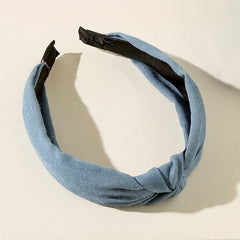 3pcs Denim Striped Dot Headband Women's Hair Accessories