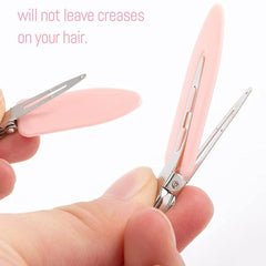 8pcs No Bend Hair Clips No Crease Styling Barrettes for Salon Hairstyle