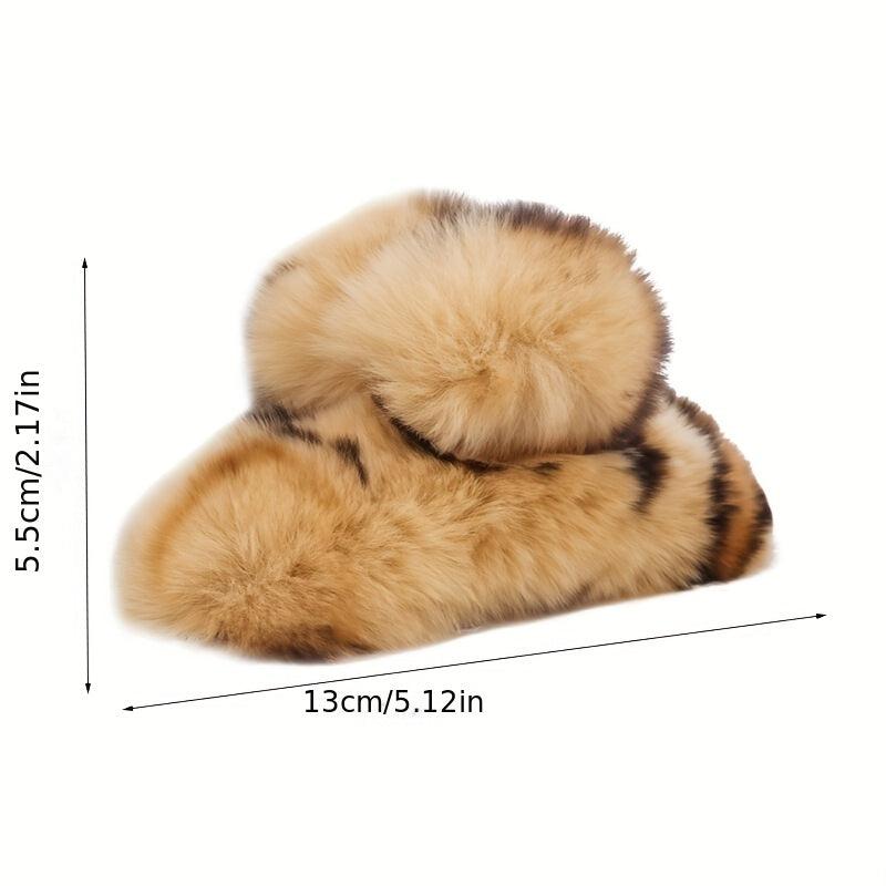 Leopard Hair Claw Winter Hair Claw for Ponytail Holder