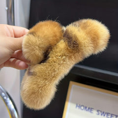 Leopard Hair Claw Winter Hair Claw for Ponytail Holder