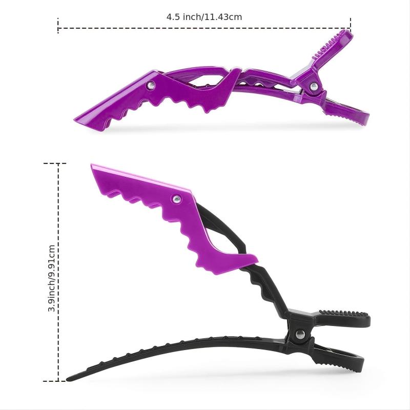6pcs Hairdressing Tool Colorful Curling & Dyeing Clips