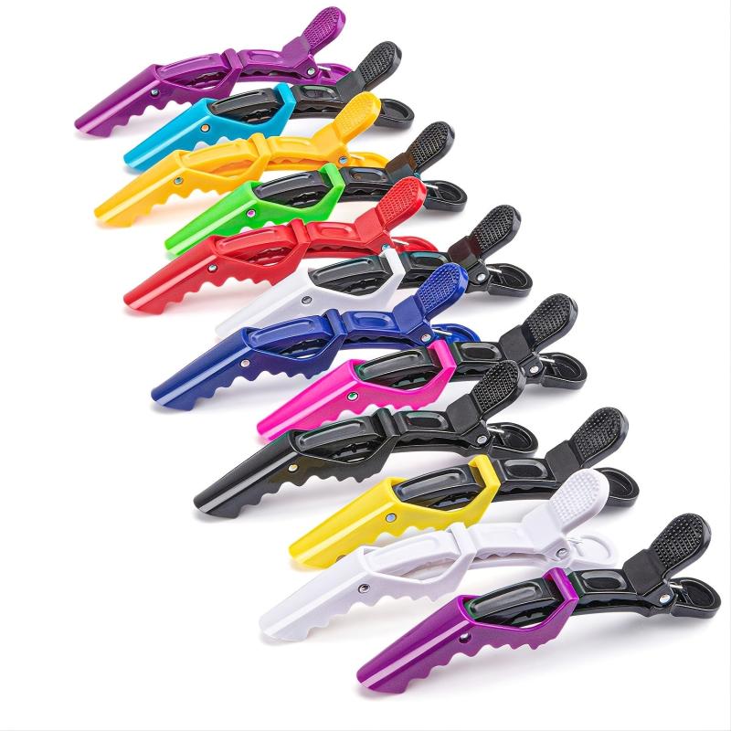 6pcs Hairdressing Tool Colorful Curling & Dyeing Clips