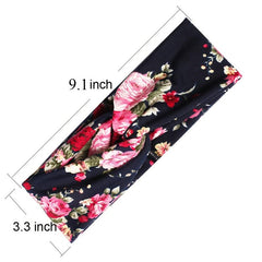 Boho Criss Cross Headband Elastic No Slip Bohemian Headbands