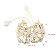 Vintage Rose Hairpin Hair Claw for Women Hair Clip Bridal Headwear