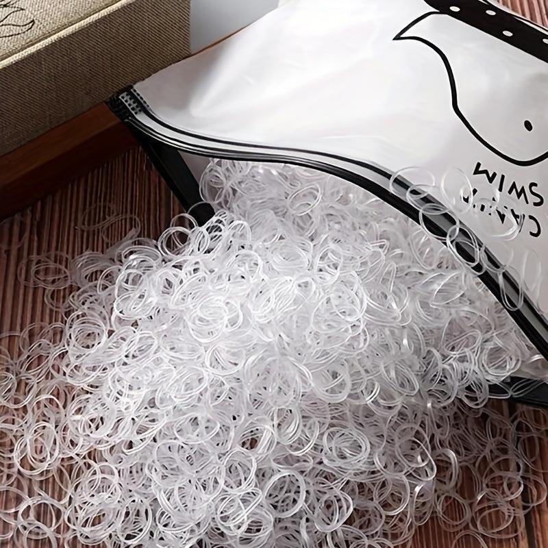 2000 PCS Small Elastic Hair Tie No Damage To Hair
