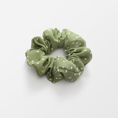 Polka Dot Chiffon Scrunchies Hair Rope Elastic Ponytail Holder