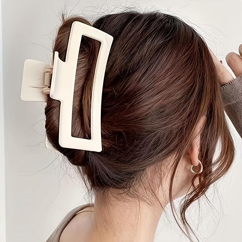 Matte Hair Claw Clip Strong Hold Grip Hair Jaw Clip