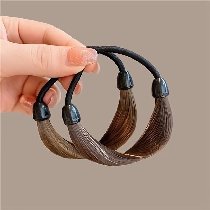 Faux Wig Hair Elastic Rope Hair Bands Hair Ties Hair Elastics