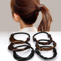 Faux Wig Hair Elastic Rope Hair Bands Hair Ties Hair Elastics