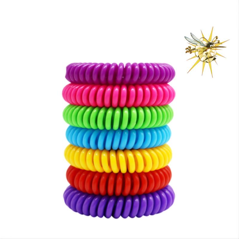 10pcs Mosquito Repellent Bracelets Insect Bug Waterproof Bands for Kids Adults